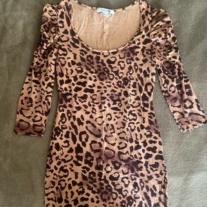 Forever 21 Animal Print BodyCon Dress